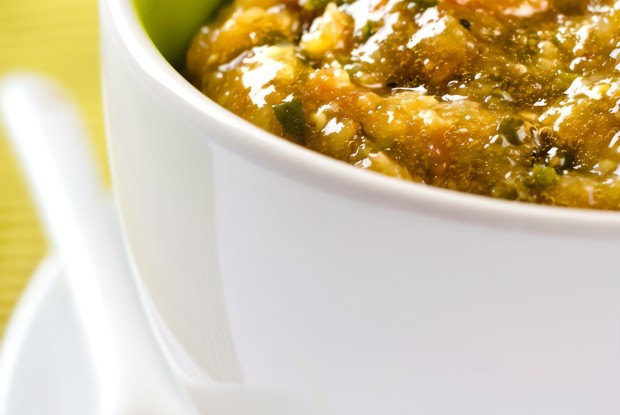 Пюре из крыжовника со сливками