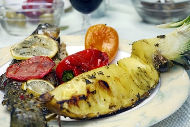 Радужная форель на гриле