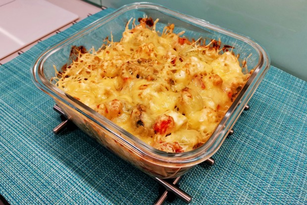 Рагу из брюссельской капусты с перцем рамиро