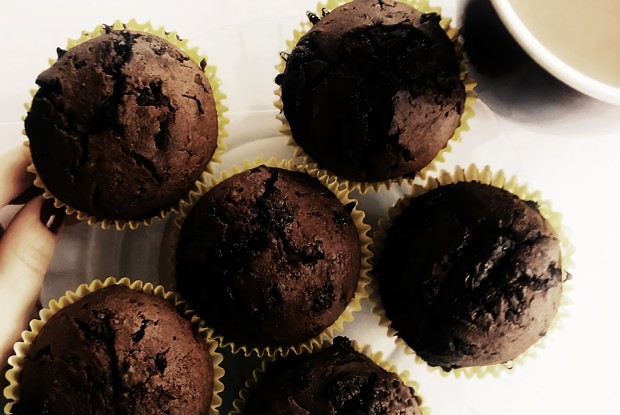 Райские шоколадные маффины с кусочками шоколада