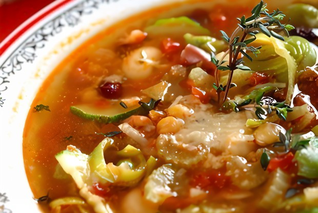 Рассольник с фасолью