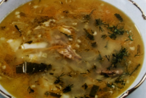 Рассольник с говяжьей грудинкой