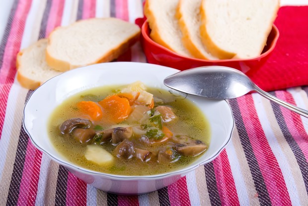 Рассольник с грибами