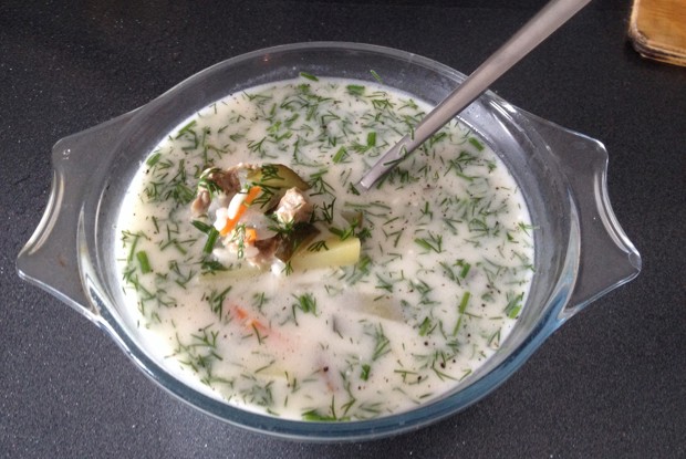 Рассольник с рисом