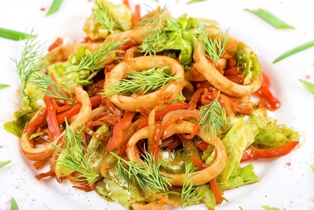 Рататуй с кальмаром