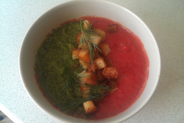 Разноцветный гаспачо