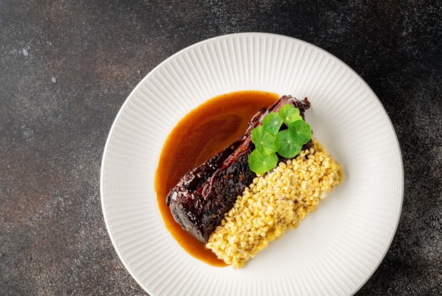 Ребро кальби с булгуром