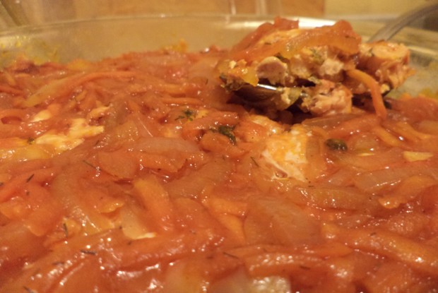 Рыбка под маринадом в микроволновой печи