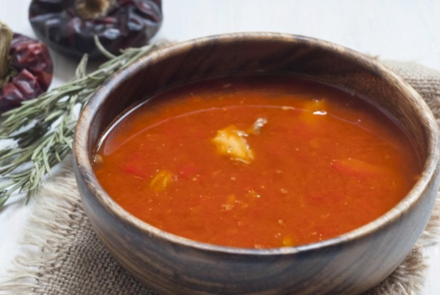 Рыбный венгерский суп «Халасле»