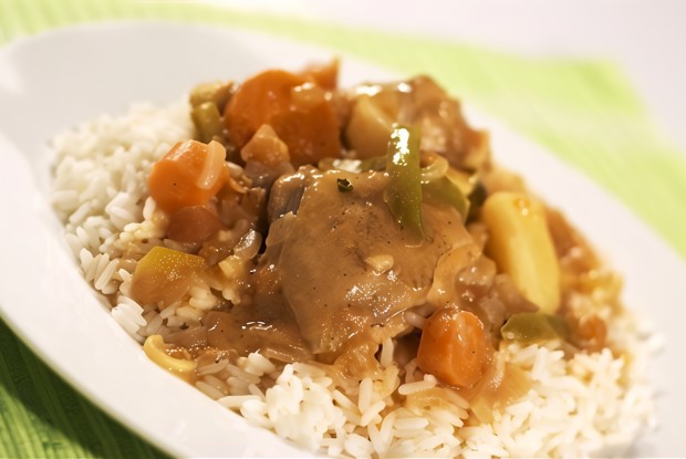 Рис с курицей и яйцами