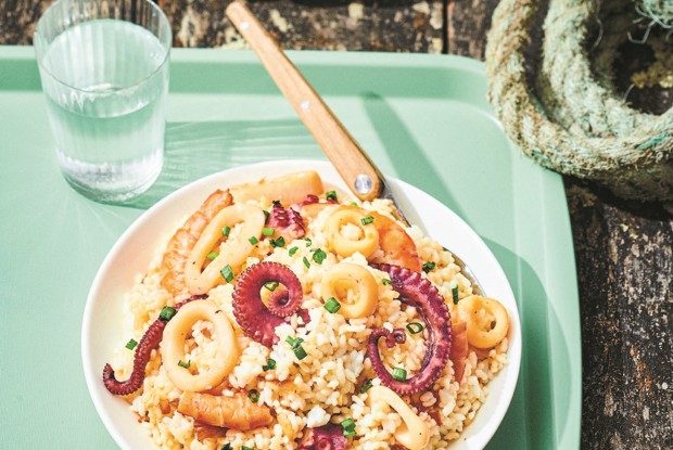 Рис с морепродуктами для Гина