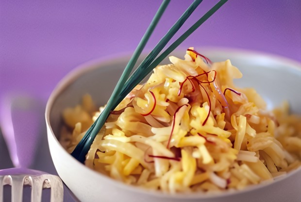 Рис с морковью, лимоном и мятой