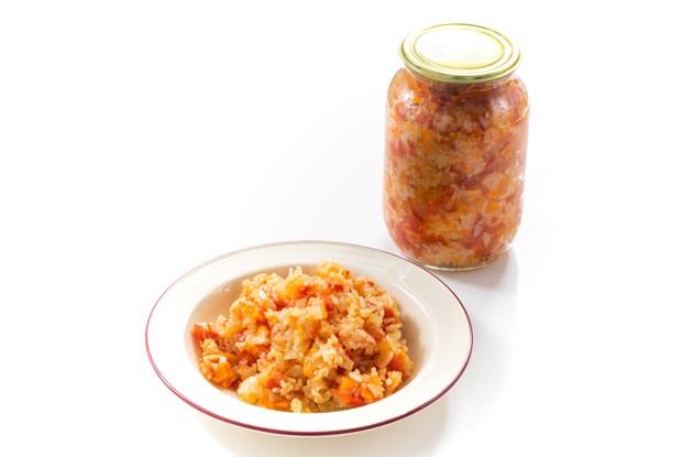 Рис с овощами на зиму