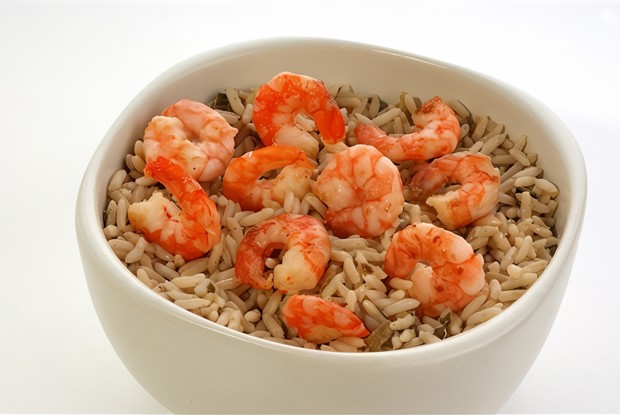 Рис с рыбой и морепродуктами