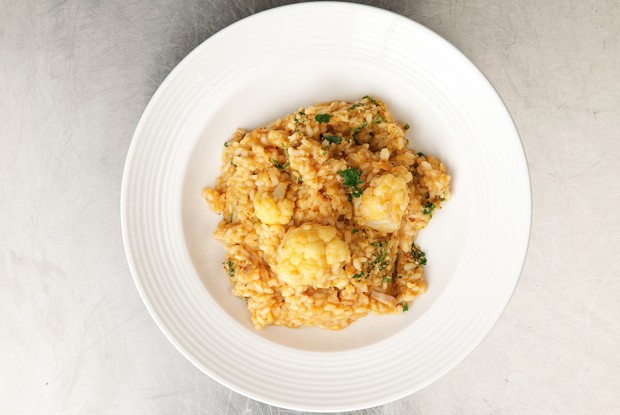 Рис с треской и цветной капустой