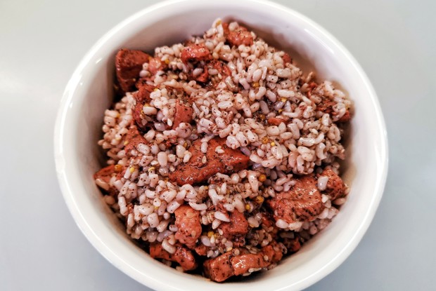 Рис ширатаки с уткой