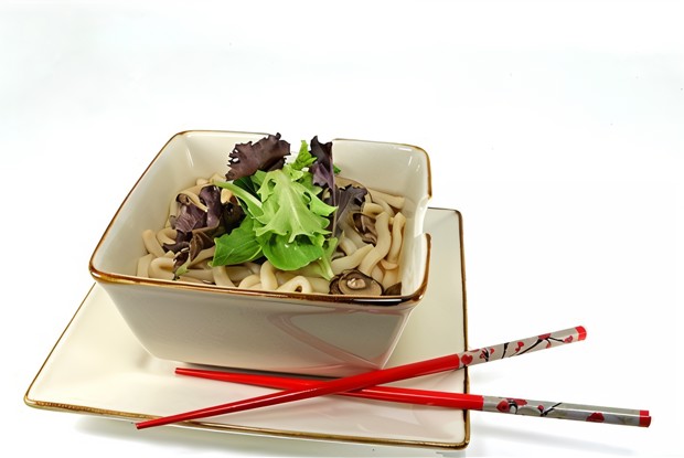 Рисовая лапша с грибами