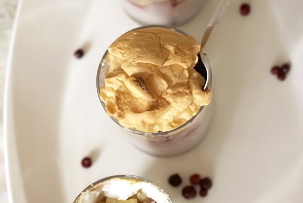 Рисовая запеканка с ревенем