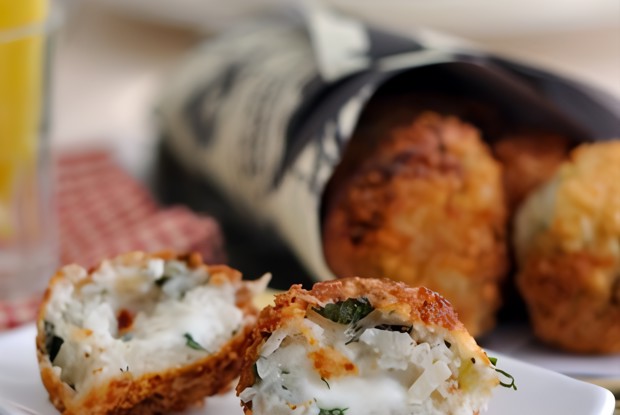 Рисовые крокеты с горгонзолой