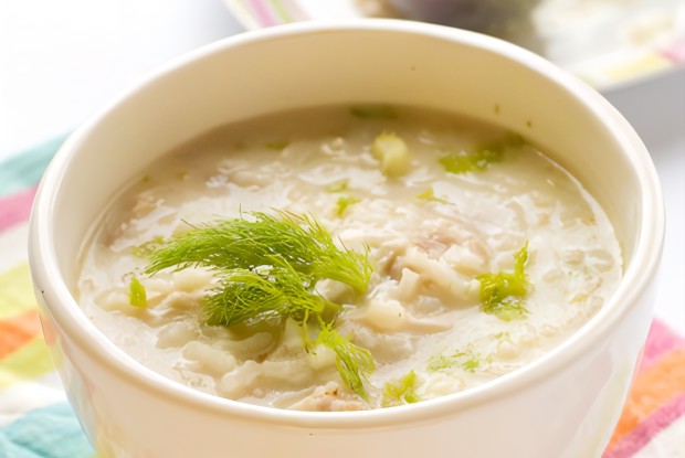 Рисовый суп с курицей