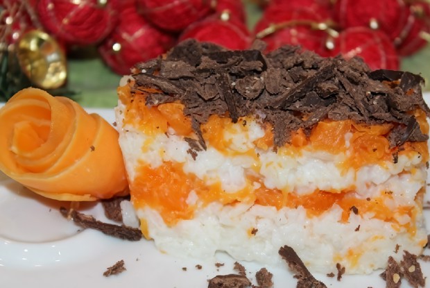 Рисово-тыквенная запеканка