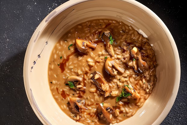 Ризотто с белыми грибами от Мирко Дзаго