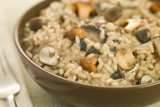 Ризотто с грибами и пармезаном
