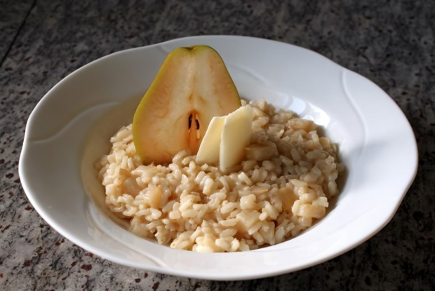 Ризотто с грушей и сыром пекорино