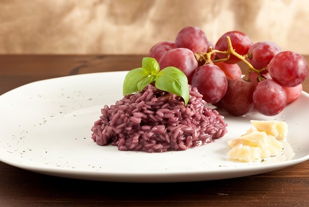 Ризотто с красным вином