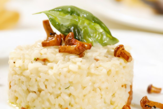 Ризотто с лисичками и пармезаном