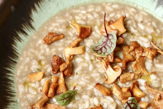 Ризотто с лисичками и трюфельным маслом