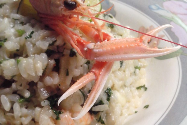 Ризотто с морскими гадами