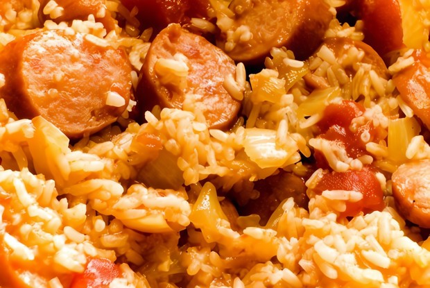 Ризотто с сосисками