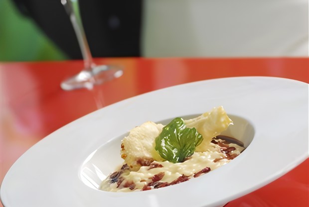 Ризотто с водкой и луком