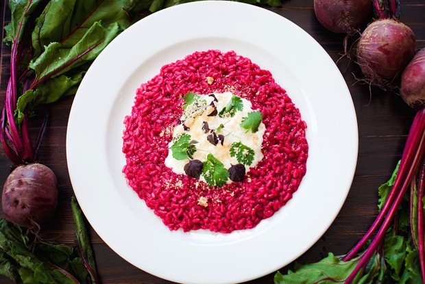 Ризотто со свеклой