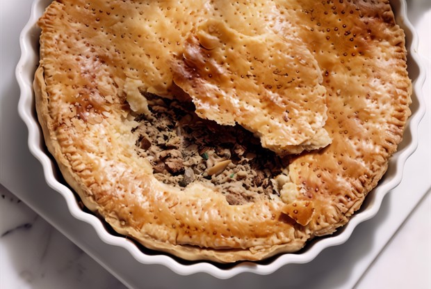 Рождественский пирог в горшочках с уткой