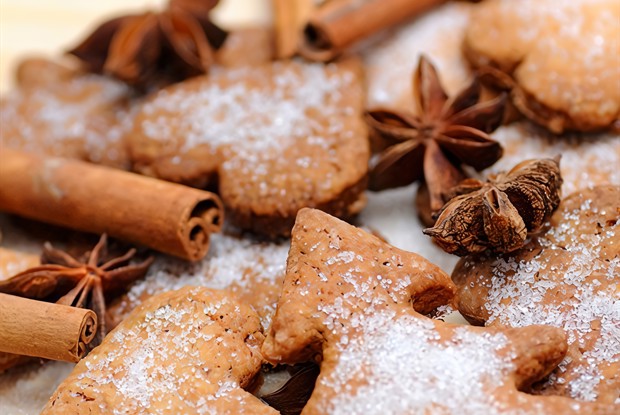 Рождественское имбирное печенье в глазури