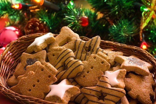 Рождественское печенье с чаем ройбос