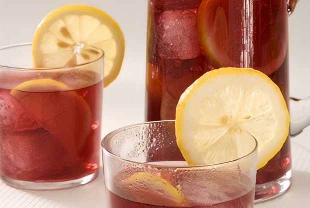 Розовая сангрия