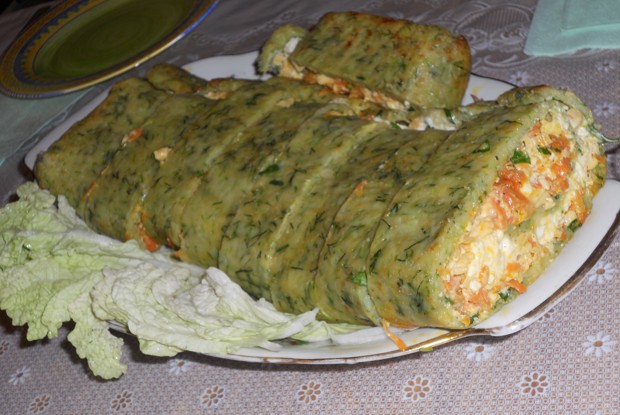 Рулет из кабачка