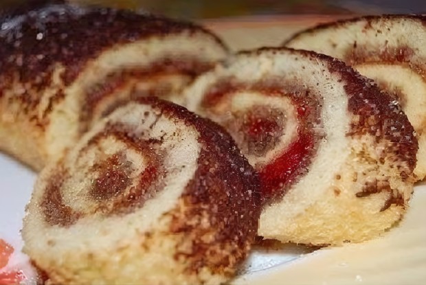 Рулет к чаю за 6 минут