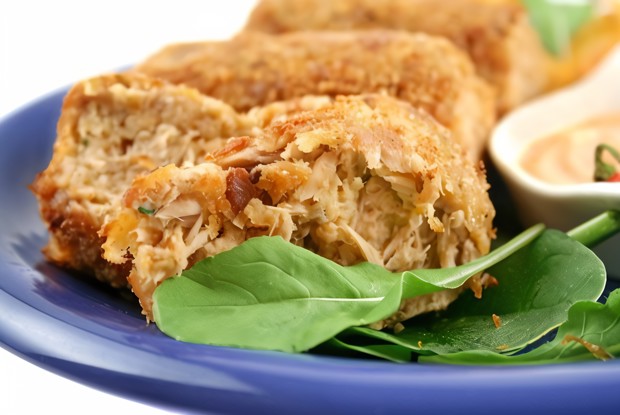 Рулеты из картофеля с тунцом и майонезом