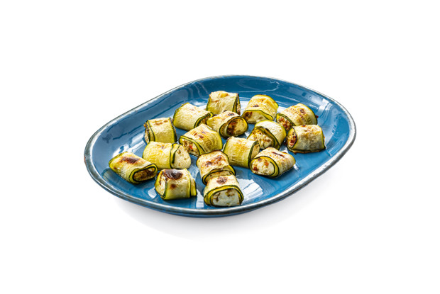 Рулетики из кабачков с фетой