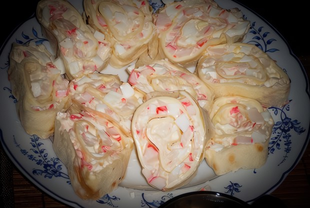 Рулетики с мягким сыром