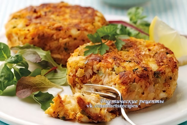 Рыбные котлеты с морковью