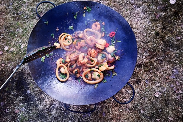 Садж с морепродуктами