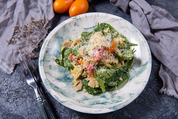 Салат из булгура с авокадо