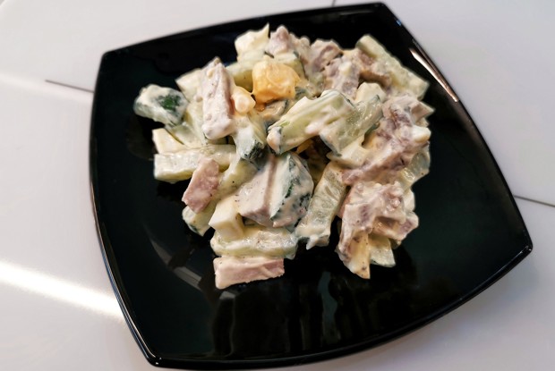 Салат из говяжьего языка