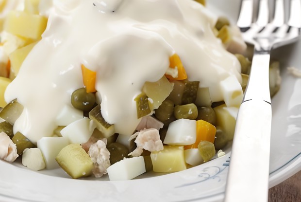 Салат из картофеля