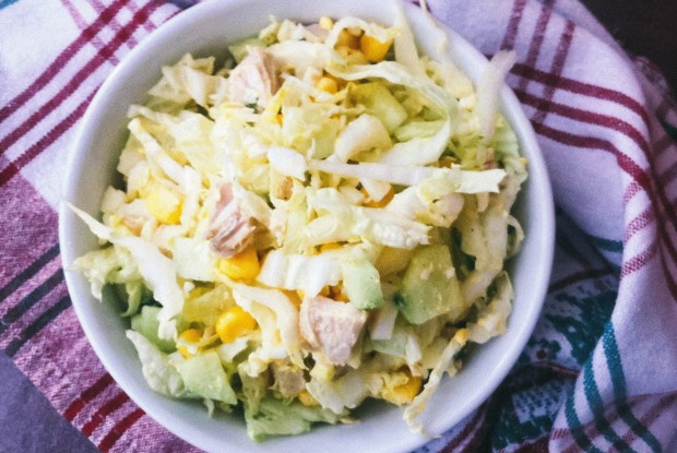 Салат из курицы и пекинской капусты «Семейный»